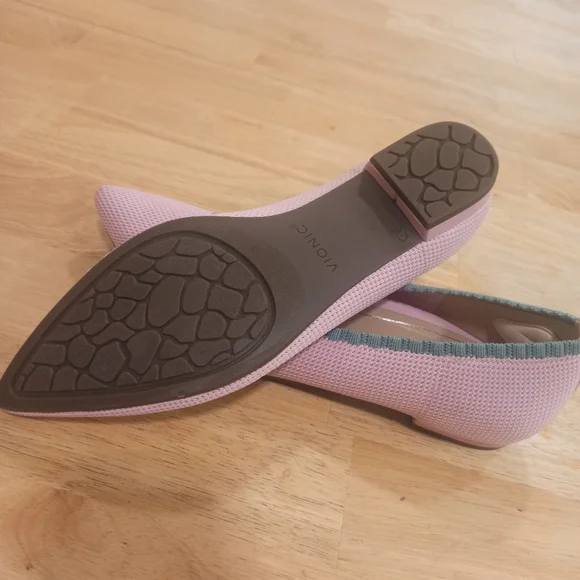 Vionic Dahlia Pointed Toe Ballet Flats Comfort Shoes cameo Pink Sz 9.5 New - Picture 12 of 14